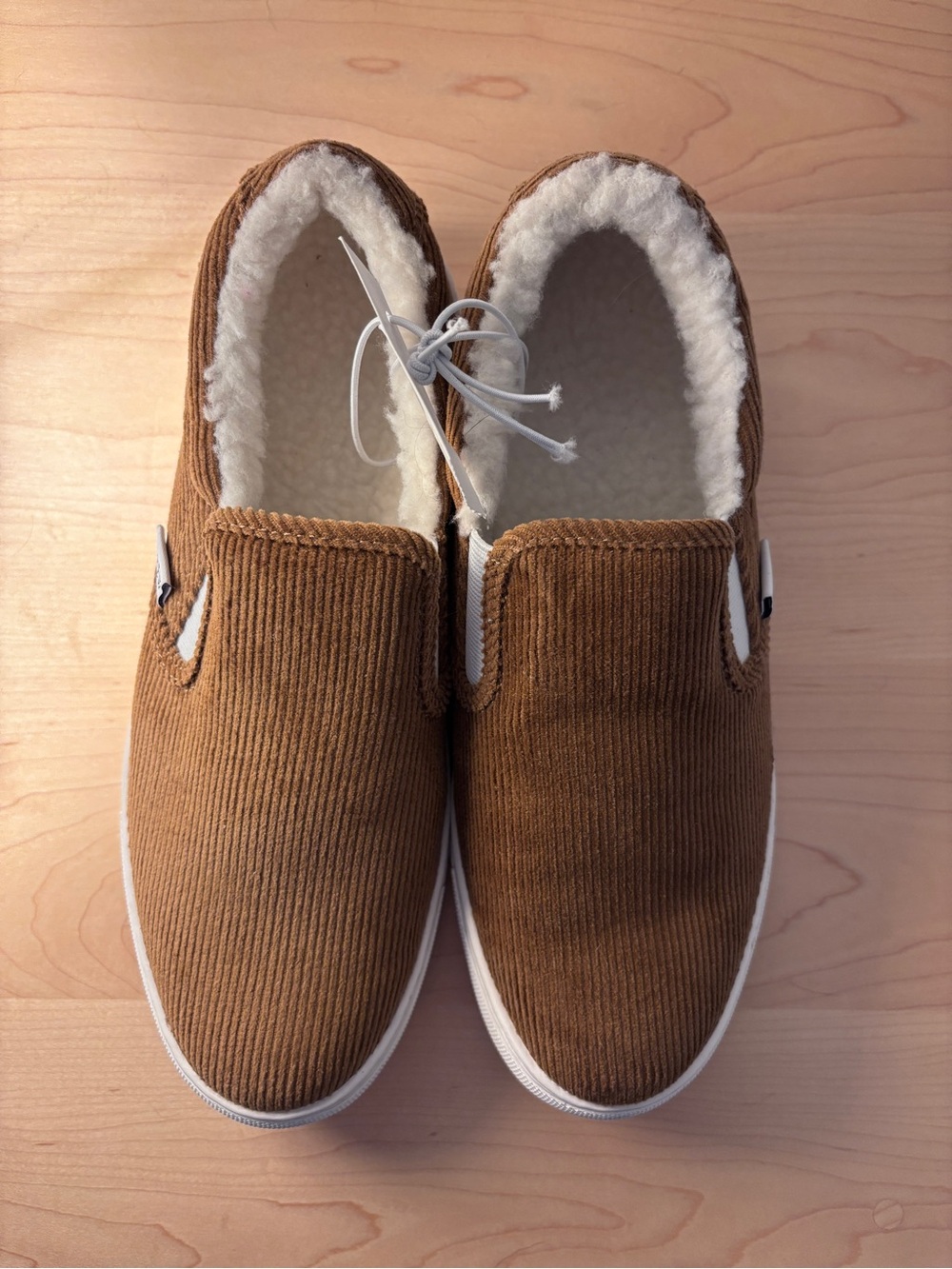 Women’s J. Crew Slip-on Sherpa Lined Corduroy “sneakers.”
